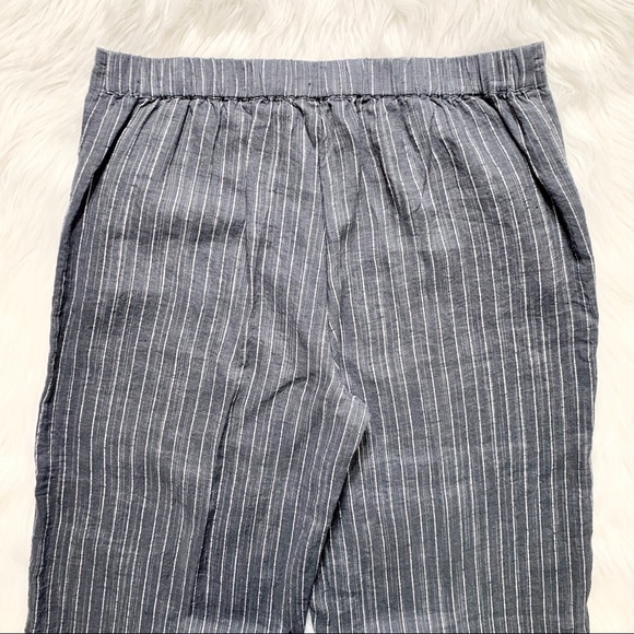SOLD-NWT Eileen Fisher Linen Pinstripe Pants - Picture 5 of 8